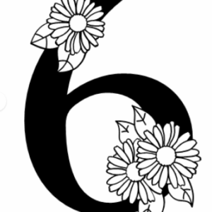 Container sticker bloem