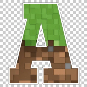 Deur sticker minecraft