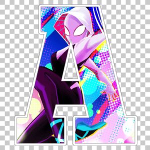 Deur sticker spidey gwen