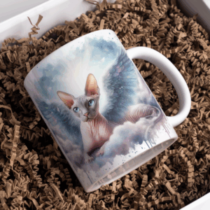 Beker angelwings naakt kat