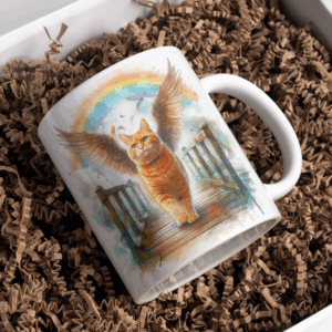 Beker angelwings rode kat