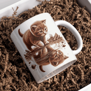Beker bruin kitten