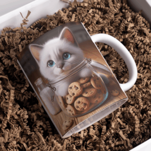 Beker kitten in koekjes pot
