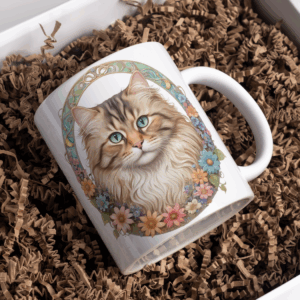 Beker main coon groene ogen