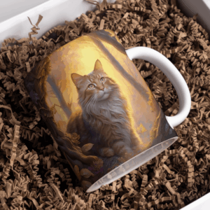 Beker main coon zonsondergang