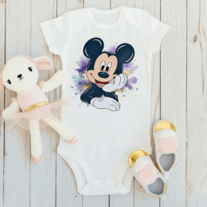 Romper mickey mouse water color