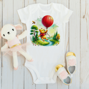 Romper pooh met balloon