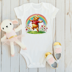 Romper winnie de pooh regenboog