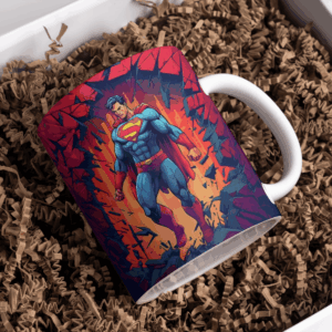 Beker spiderman door muur