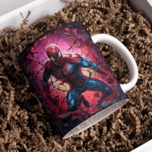 Beker spiderman roze