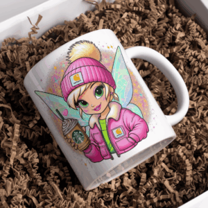 Beker tinkerbel glitter