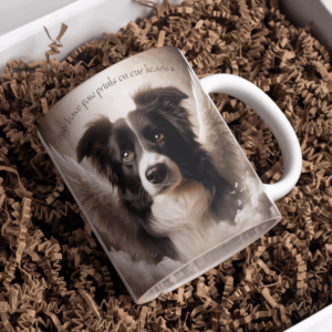 Beker angelwings border colie tekst