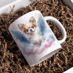 Beker angelwings chihuahua lang haar