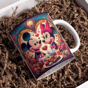 Beker love minnie en mickey