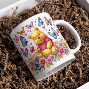 Beker winnie de pooh vlinders
