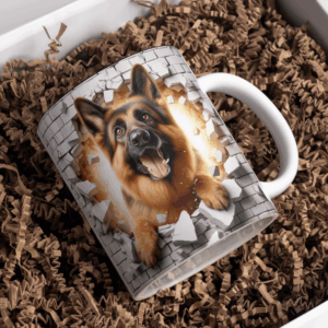 Beker duitse herder muur