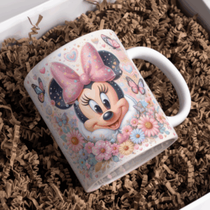 Beker minnie licht roze