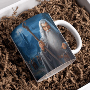 Beker lord of the rings gandalf blauw