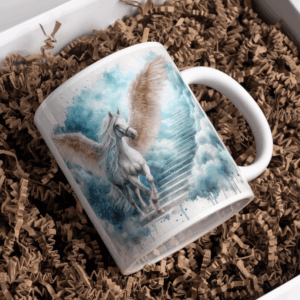 Beker angelwings paard wit stairway to heaven
